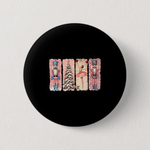 Chapa Redonda De 5 Cm Vibraciones Retro de Ballet Cascanueces Navidad Nk