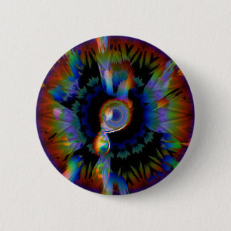 Chapa Redonda De 5 Cm Vibrante Abstract Rainbow Eye Button