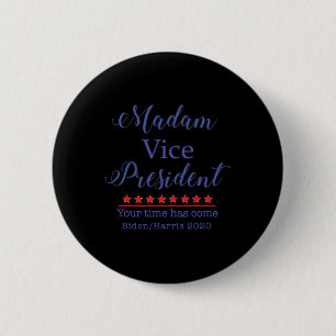 Chapa Redonda De 5 Cm Vicepresidente Kamala Harris