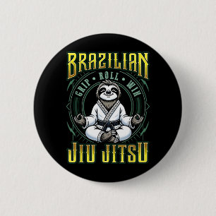 Chapa Redonda De 5 Cm Victoria en el rollo de agarre de BJJ - Meditación
