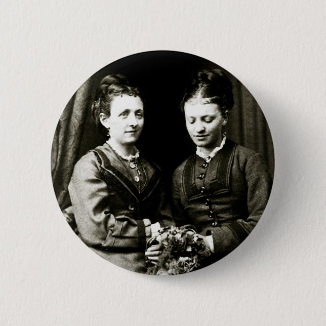 Chapa Redonda De 5 Cm Victorian Girlfriend (Anverso)