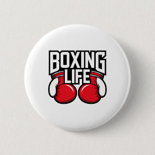 Chapa Redonda De 5 Cm Vida De Boxeo Para Boxeadores Profesionales Amateu
