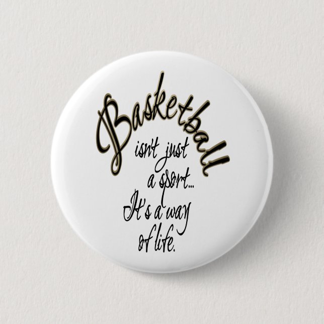 Chapa Redonda De 5 Cm Vida del baloncesto (Anverso)