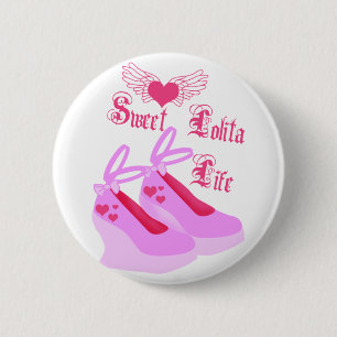 Chapa Redonda De 5 Cm Vida dulce de Lolita