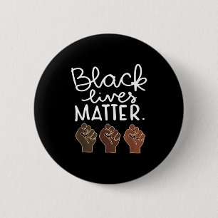 Chapa Redonda De 5 Cm Vidas Negras Blm Derechos Humanos Mes de la Histor