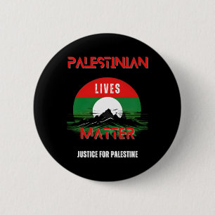 Chapa Redonda De 5 Cm Vidas Palestinas - Justicia Para Palestina