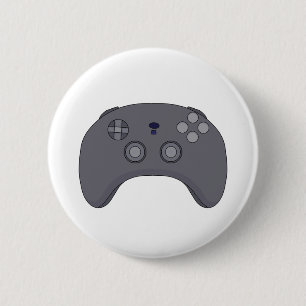 Chapa Redonda De 5 Cm Video Game Controller