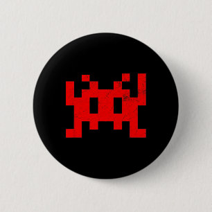 Chapa Redonda De 5 Cm Videojuego Antiguo Retro Arcade