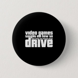 Chapa Redonda De 5 Cm Videojuego divertido de conducción para nuevos con