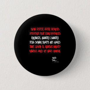Chapa Redonda De 5 Cm Vieja Escuela Rap Hip Hop Peter Piper Cita 80s D M