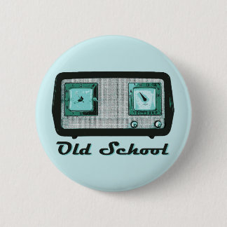 Chapa Redonda De 5 Cm Viejo colegio Radio Retro Vintage