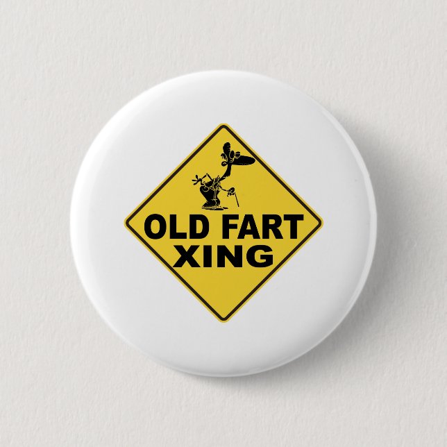 Chapa Redonda De 5 Cm Viejo Fart la travesía (Anverso)