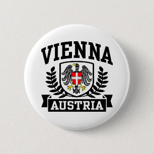 Chapa Redonda De 5 Cm Viena Austria