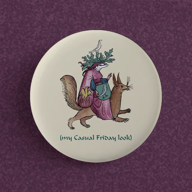 Chapa Redonda De 5 Cm "Viernes Casual" medieval (Subido por el creador)