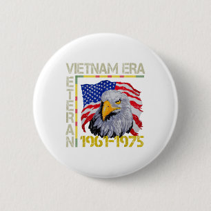 Chapa Redonda De 5 Cm Vietnam Veteran Era 1961 1975 Monumento a la Bande
