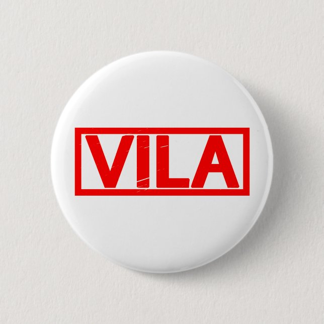 Chapa Redonda De 5 Cm Vila Stamp (Anverso)
