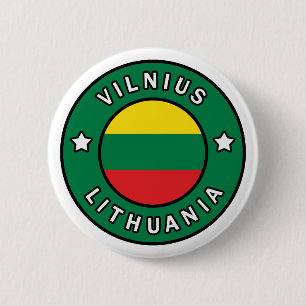 Chapa Redonda De 5 Cm Vilnius Lituania