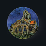 Chapa Redonda De 5 Cm Vincent van Gogh - La Iglesia de Auvers<br><div class="desc">La Iglesia de Auvers (1890) de Vincent van Gogh es una pintura religiosa de la arquitectura del arte del arte de la época del Impresionismo. Una mujer camina por un camino hacia la capilla del pueblo con hermosas vidrieras. Una escena de la arquitectura de la vida cotidiana. Sobre el artista:...</div>