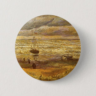 Chapa Redonda De 5 Cm Vincent van Gogh - Mar en Scheveningen