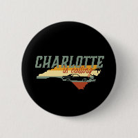 Viñeta Retro Charlotte Carolina del Norte