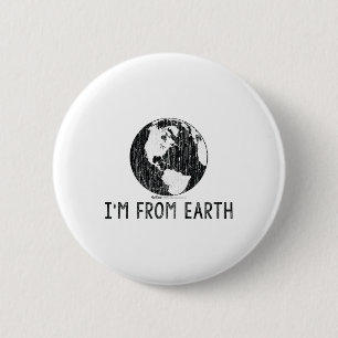 Chapa Redonda De 5 Cm Viñeta Soy del medio ambiente del Día Mundial de l