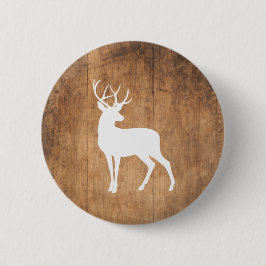 Chapa Redonda De 5 Cm Vintaga Beauty Wood & Deer