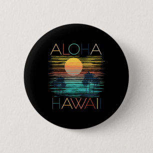 Chapa Redonda De 5 Cm Vintage Aloha Hawaii Luau Hawaiian Costum de vacac