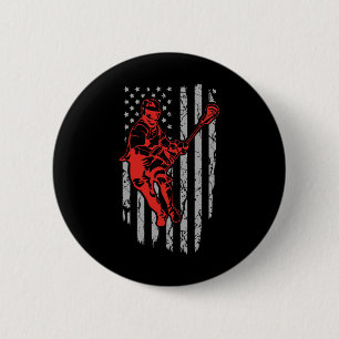 Chapa Redonda De 5 Cm Vintage American Flag Lacrosse Youth Apparte2
