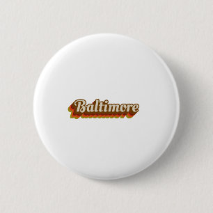 Chapa Redonda De 5 Cm Vintage Baltimore