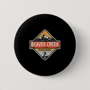 Chapa Redonda De 5 Cm Vintage Beaver Creek Colorado Snow Mountain Skitin