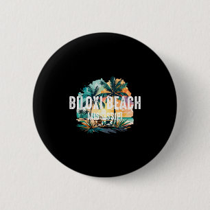 Chapa Redonda De 5 Cm Vintage Biloxi Beach Mississippi Souvenir Retro Su