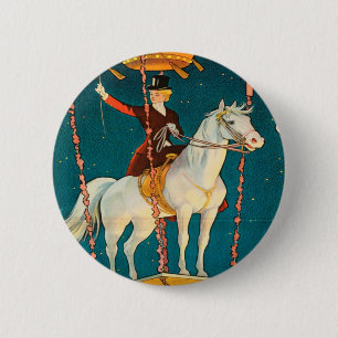 Chapa Redonda De 5 Cm Vintage: circo Barnum y Bailey -