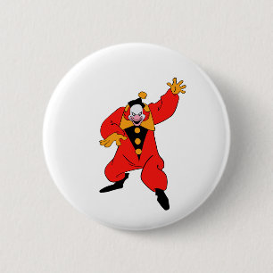 Chapa Redonda De 5 Cm Vintage clown