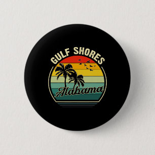 Chapa Redonda De 5 Cm Vintage Gulf Shores Beach Alabama Summer Sunset Pa