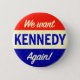 Chapa Redonda De 5 Cm Vintage John Kennedy para presidente de nuevo (Anverso)