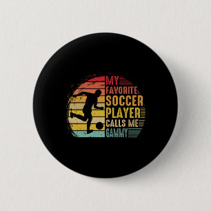 Chapa Redonda De 5 Cm Vintage Mi Jugador de Fútbol Favorito Me Llama Gam