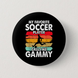 Chapa Redonda De 5 Cm Vintage Mi Jugador de Fútbol Favorito Me Llama Gam