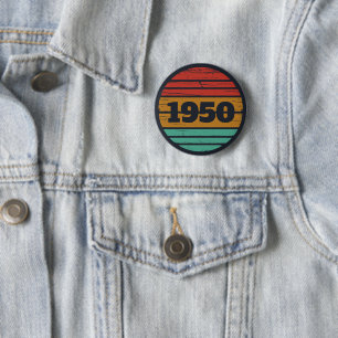 Chapa Redonda De 5 Cm Vintage personalizado de 75 años