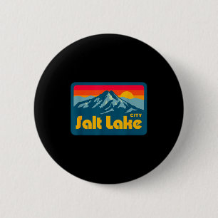 Chapa Redonda De 5 Cm Vintage retro 70s 80s salt lake city utah montaña