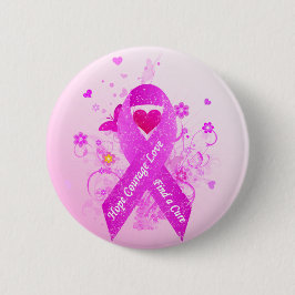 Chapa Redonda De 5 Cm Vintage rosado de la cinta