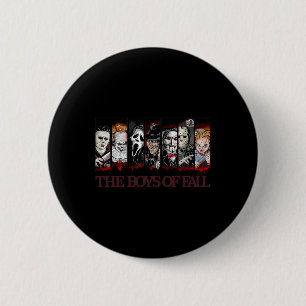 Chapa Redonda De 5 Cm Vintage Scary Horror Película Halloween-thanks--