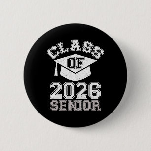 Chapa Redonda De 5 Cm Vintage Senior 2026 Graduación Cl de 2026, linda G