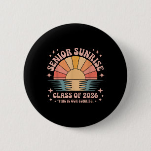 Chapa Redonda De 5 Cm Vintage Senior Sunrise 2026 Seniors Of Cl Graduati