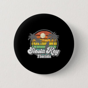 Chapa Redonda De 5 Cm Vintage Siesta Key Playa Florida Surf Retro 70s