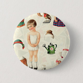 CHAPA REDONDA DE 5 CM VINTAGE SUPREME PAPER DOLLS SWEETIE