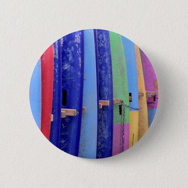 Chapa Redonda De 5 Cm Vintage Surfboards (Anverso)