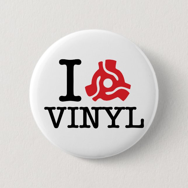 Chapa Redonda De 5 Cm Vinyl adaptador I 45 (Anverso)