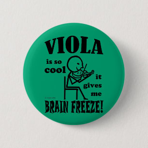 Chapa Redonda De 5 Cm Viola Brain Freeze