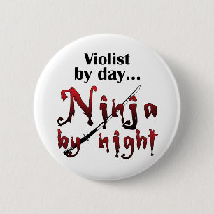 Chapa Redonda De 5 Cm Viola Ninja