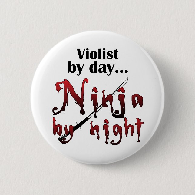 Chapa Redonda De 5 Cm Viola Ninja (Anverso)